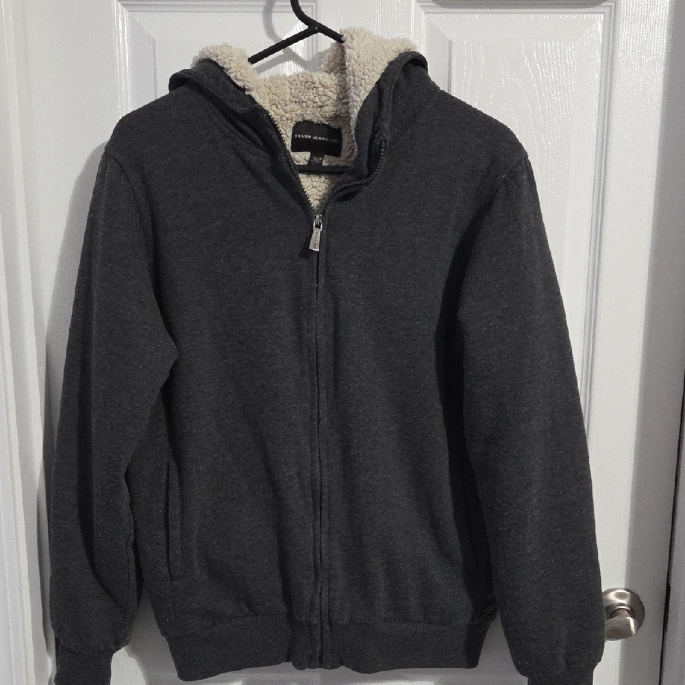 Silver Jeans Co. Boys' Boys Zip Up Hoodie Plush Lining XL Size14/16